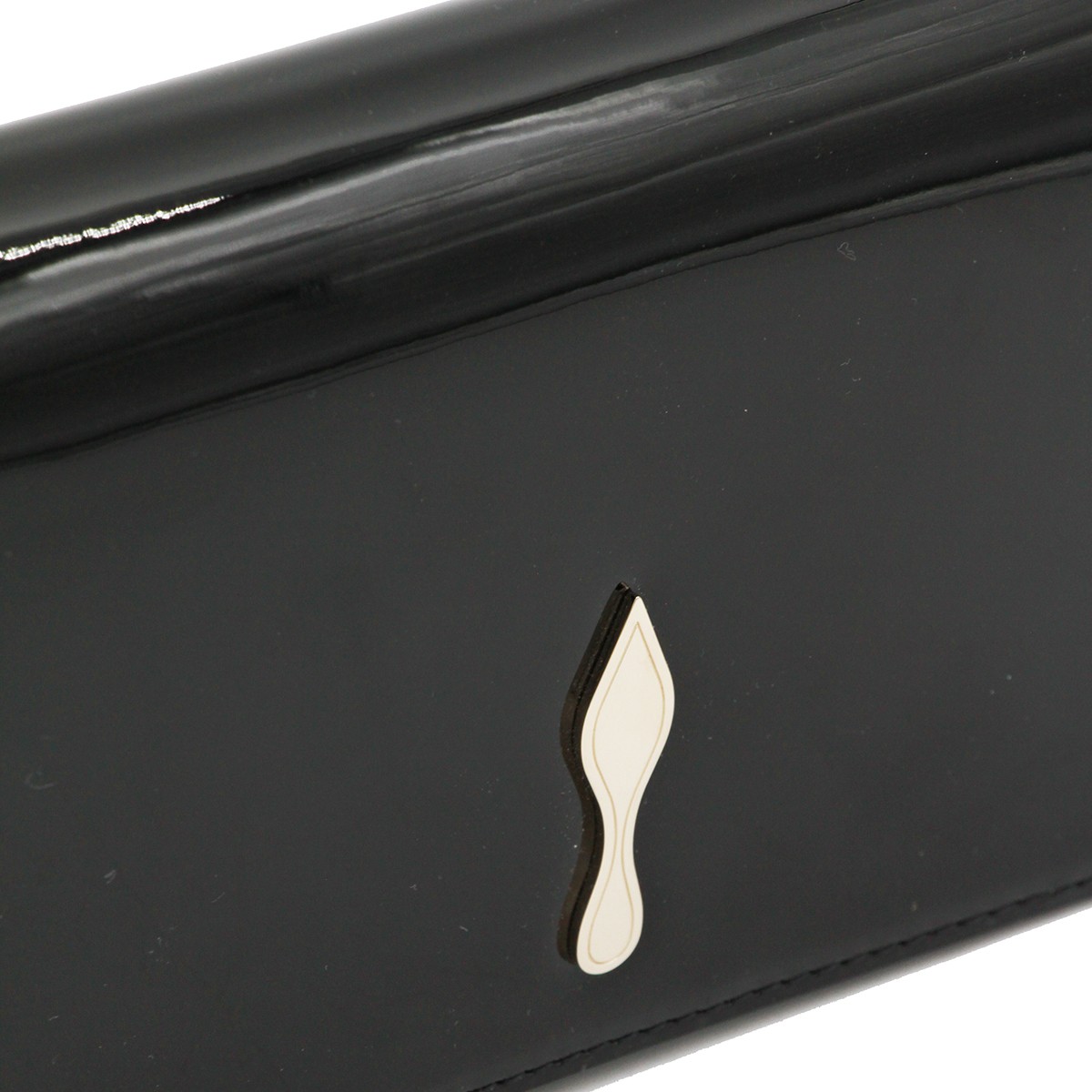 BLACK LEATHER BETTINA CLUTCH