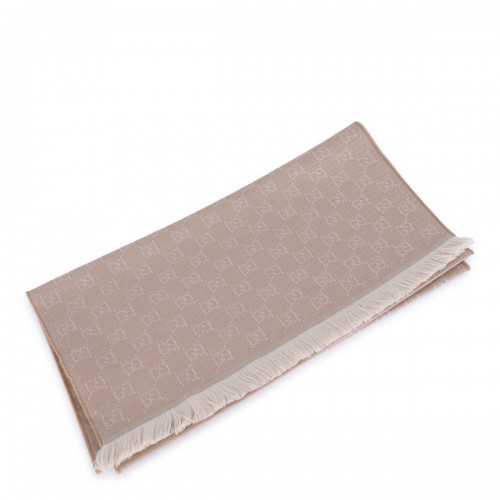 BEIGE WOOL SCARF