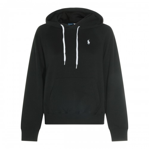 BLACK COTTON SWEATSHIRT