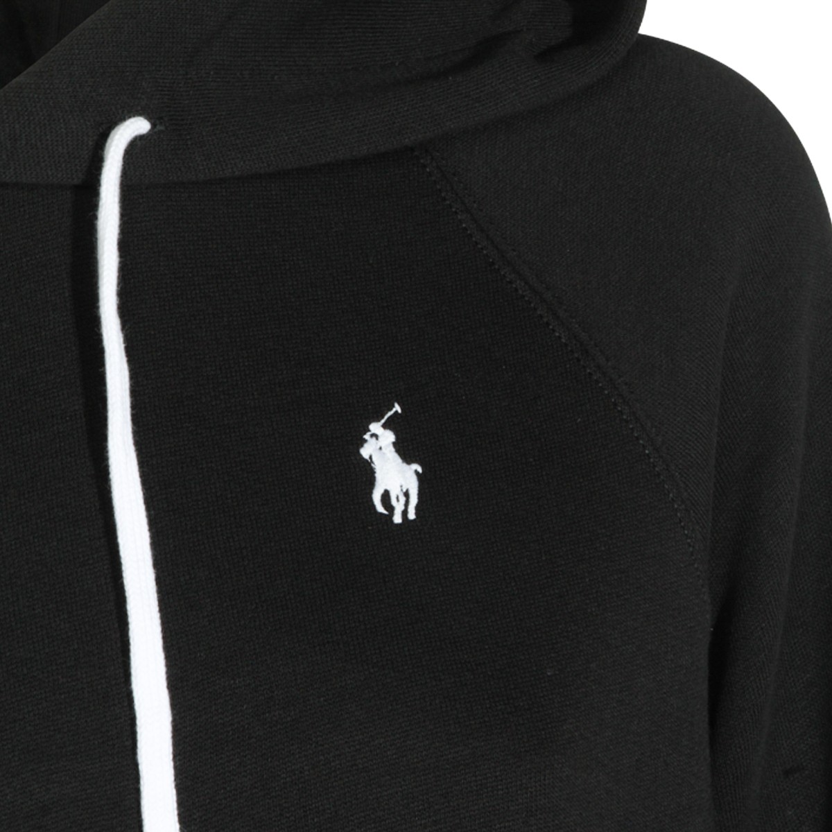 BLACK COTTON SWEATSHIRT