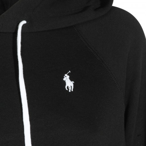 BLACK COTTON SWEATSHIRT