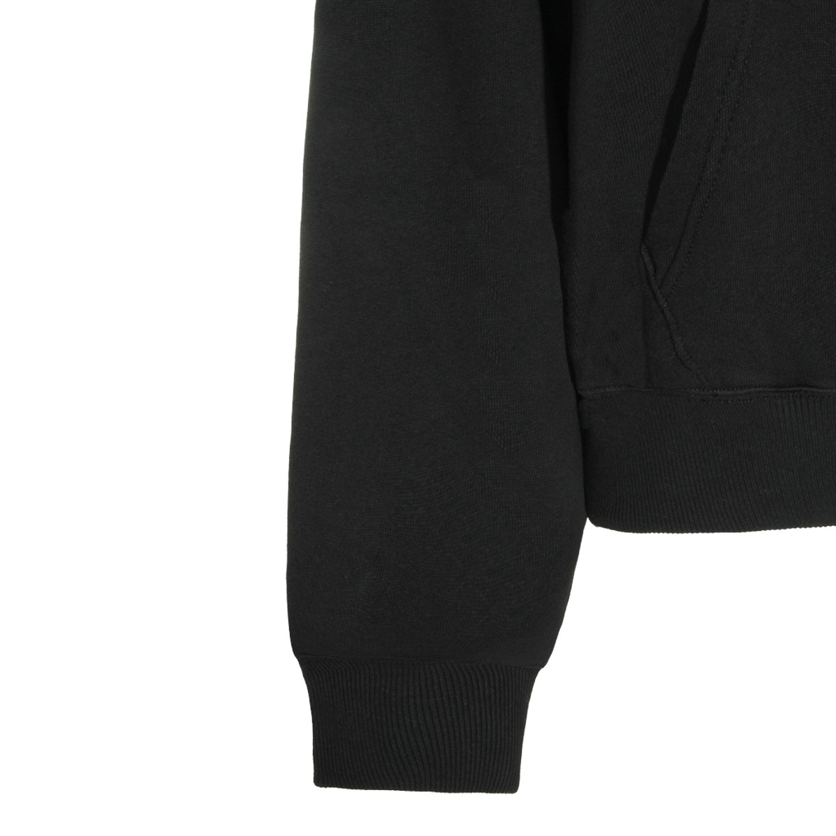 BLACK COTTON SWEATSHIRT