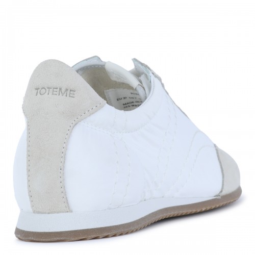 WHITE AND GREY FLEX SNEAKERS