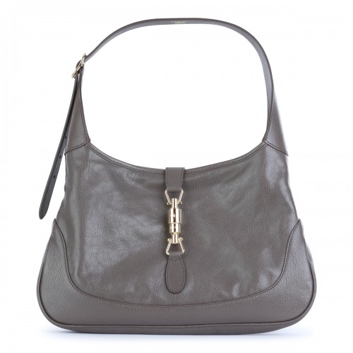GREY LEATHER JACKIE...