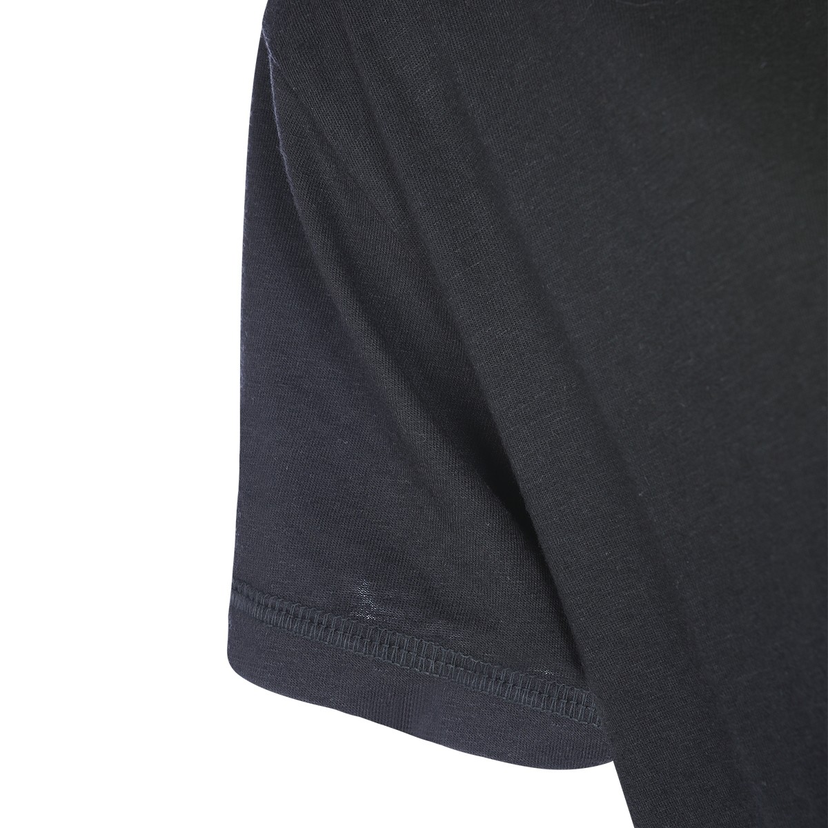 BLACK COTTON T-SHIRT