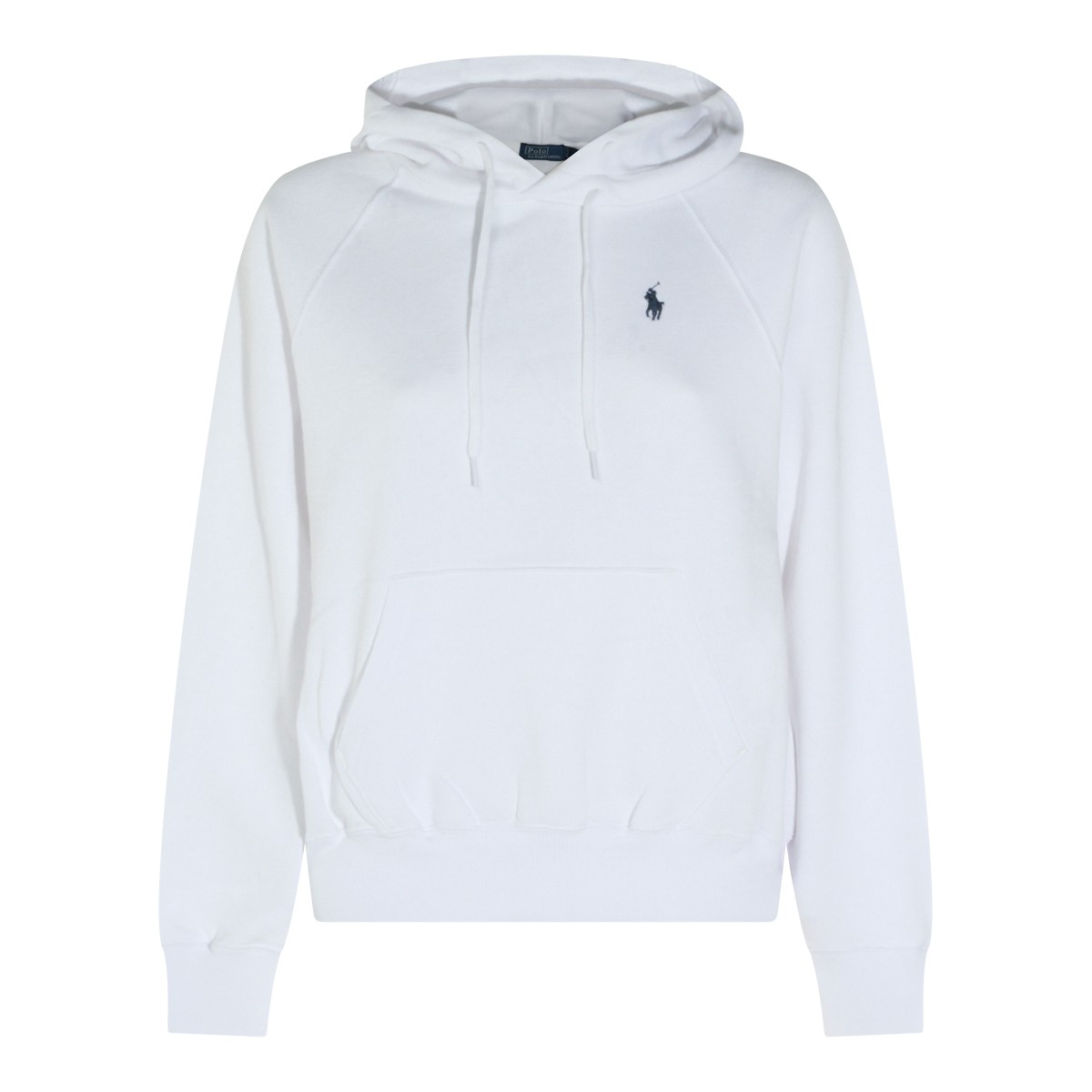 WHITE COTTON SWEATSHIRT