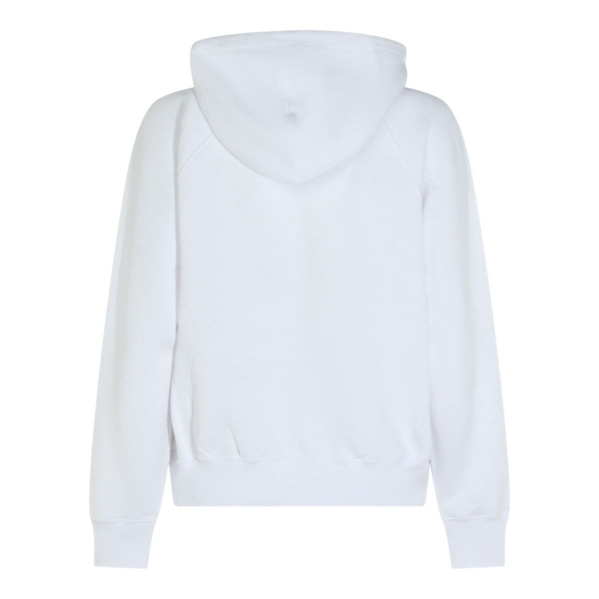 WHITE COTTON SWEATSHIRT