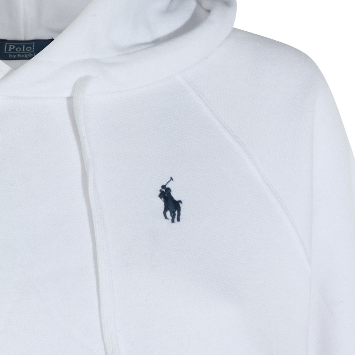 WHITE COTTON SWEATSHIRT
