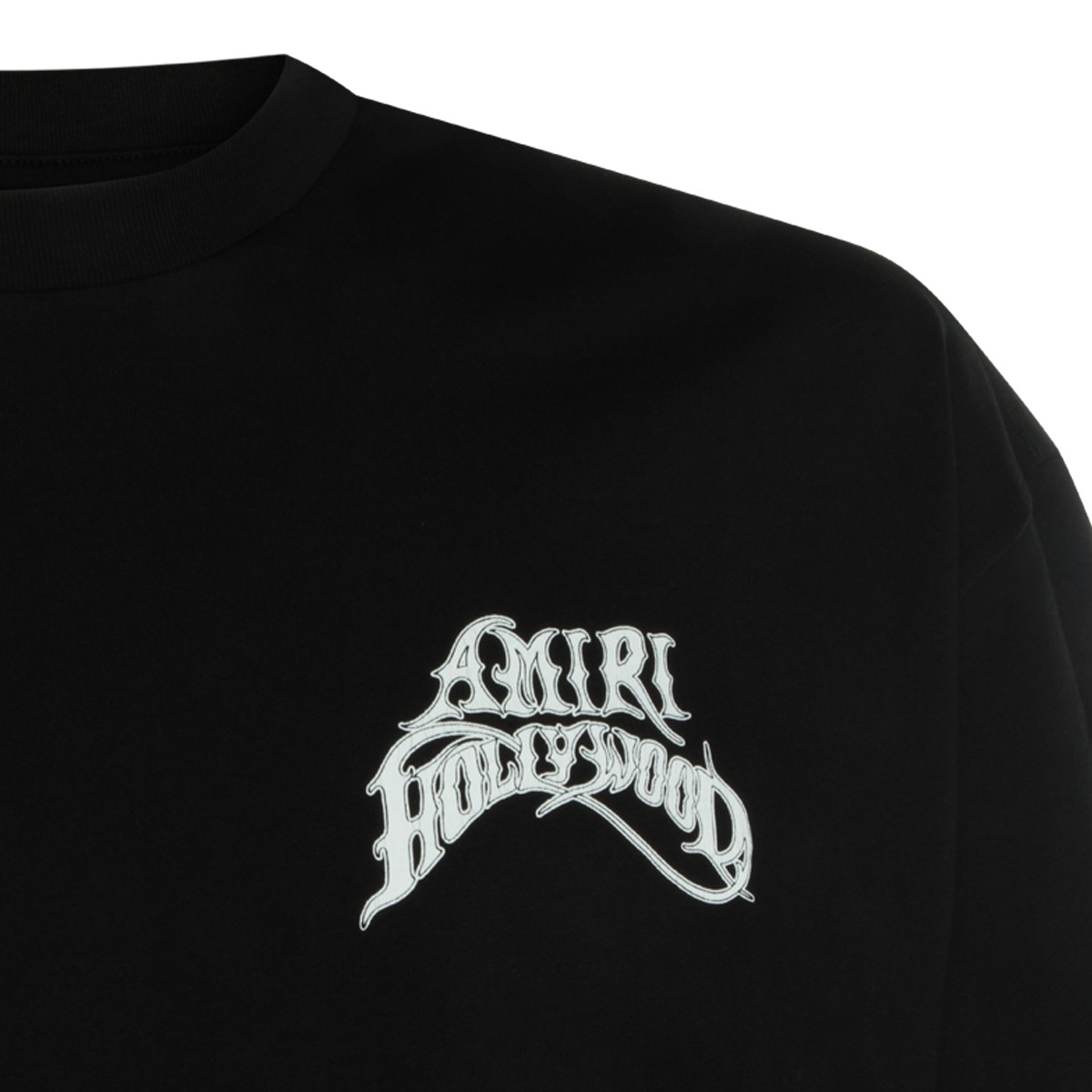 BLACK COTTON T-SHIRT