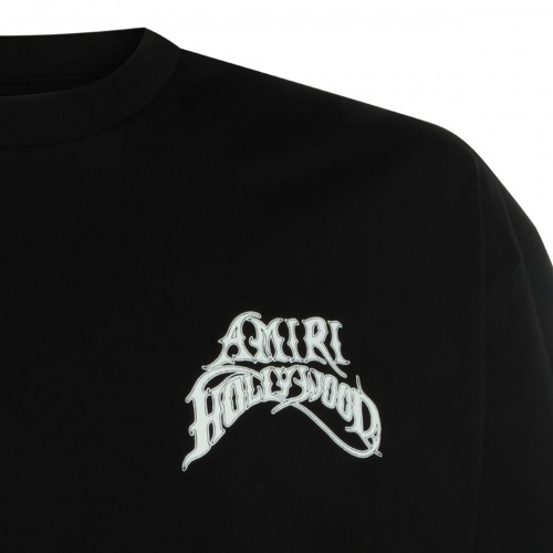 BLACK COTTON T-SHIRT