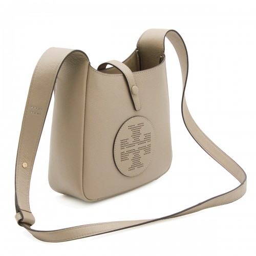 BEIGE LEATHER MILLER SWING SHOULDER BAG