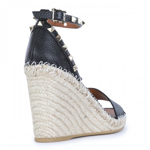 BLACK ROCKSTUD ESPADRILLAS