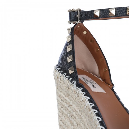 BLACK ROCKSTUD ESPADRILLAS