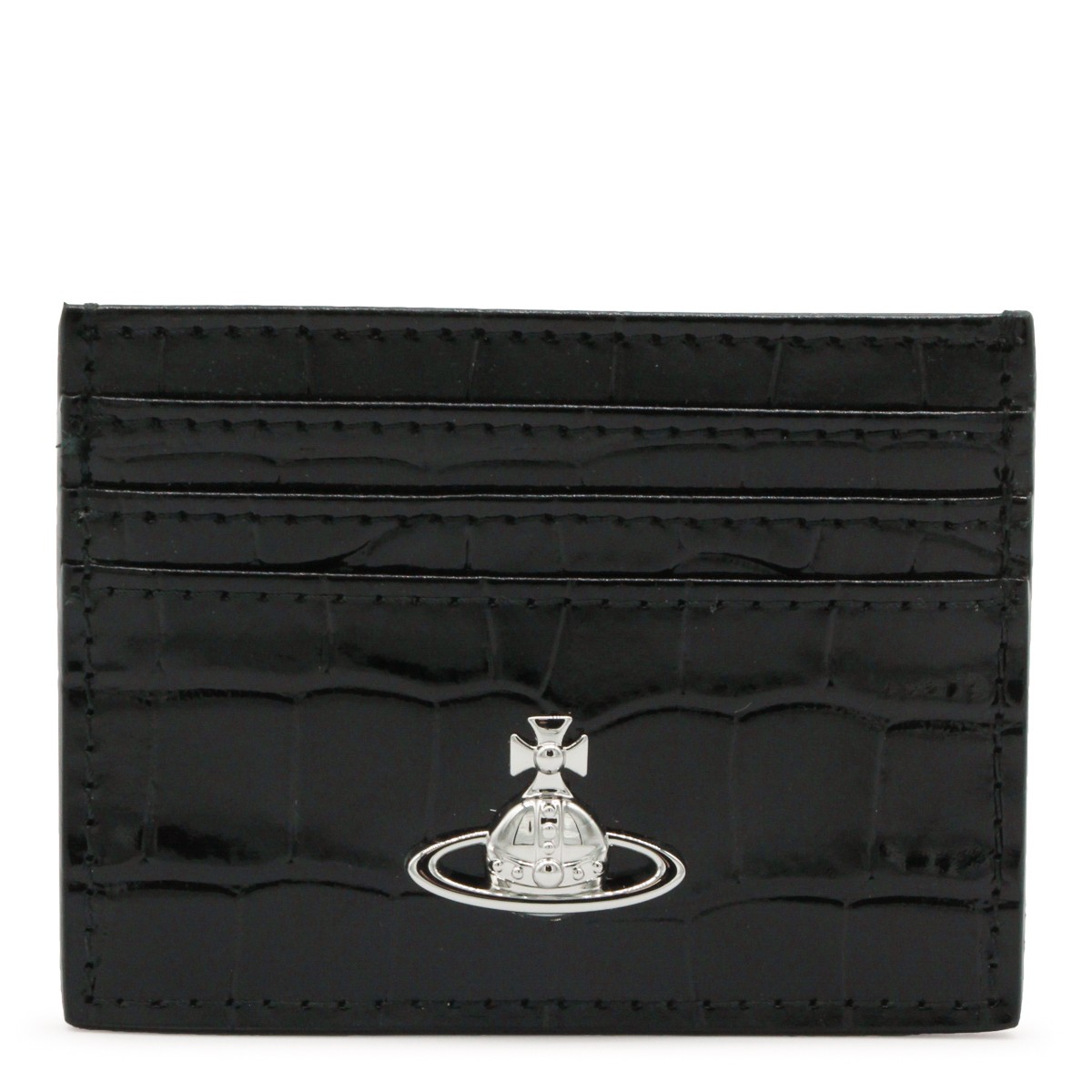 BLACK LEATHER CARD HOLDER