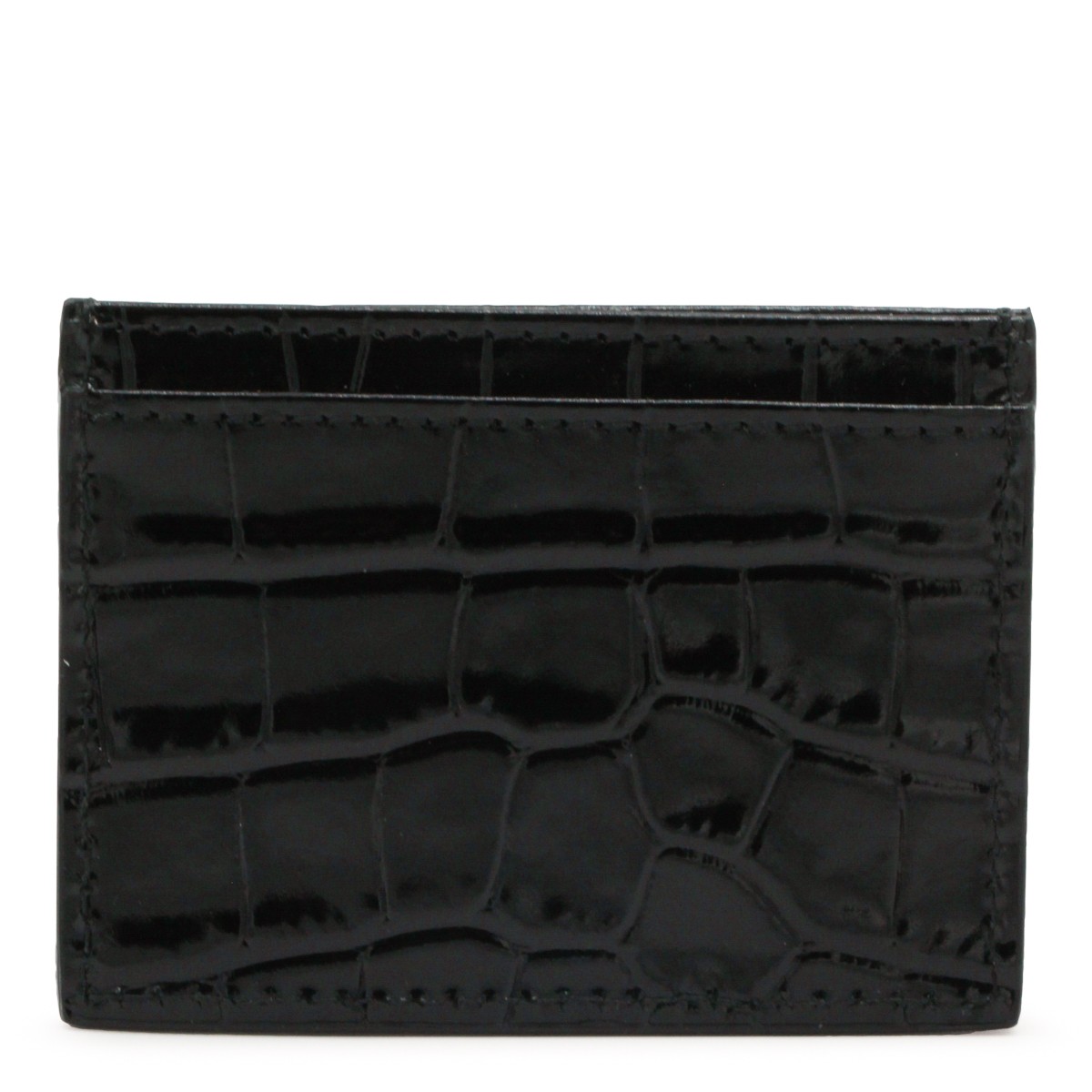BLACK LEATHER CARD HOLDER