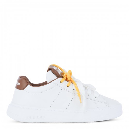 WHITE LEATHER SNEAKERS