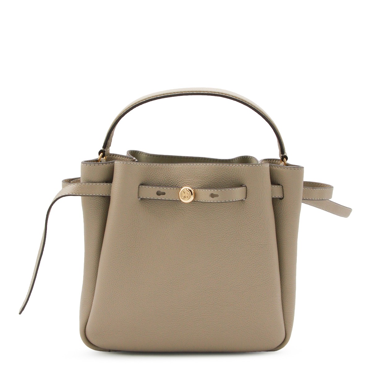 GREY LEATHER ROMY SATCHEL