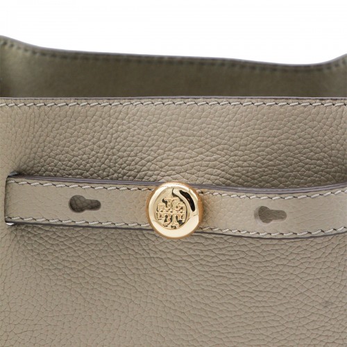 GREY LEATHER ROMY SATCHEL