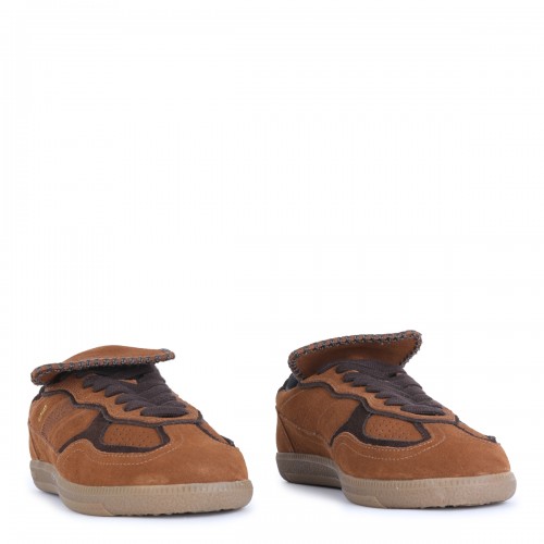 BROWN LEATHER SNEAKERS