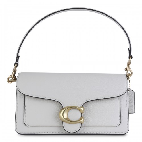 WHITE LEATHER SHOULDER BAG