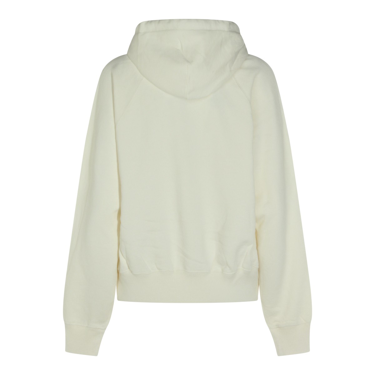 WHITE COTTON SWEATSHIRT