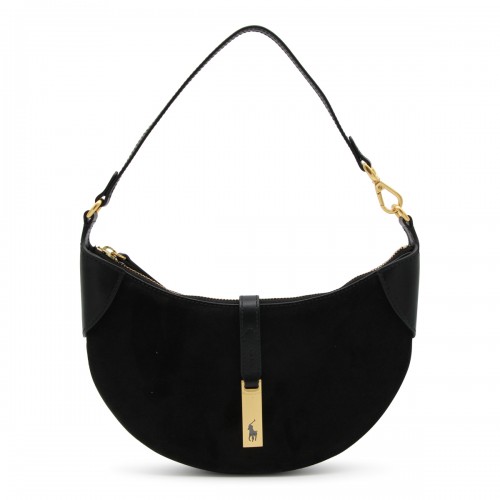 BLACK LEATHER SHOULDER BAG