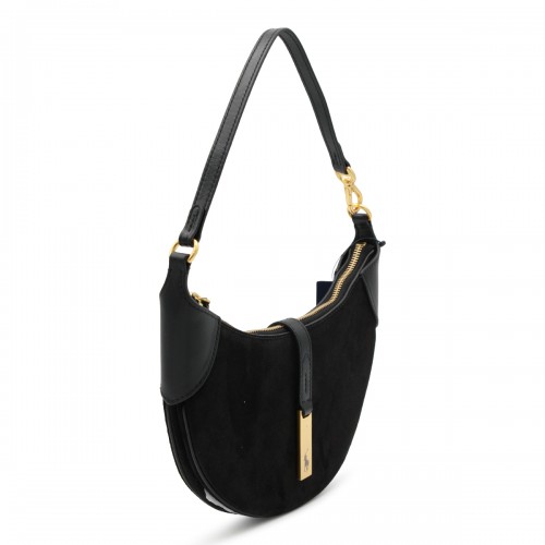 BLACK LEATHER SHOULDER BAG