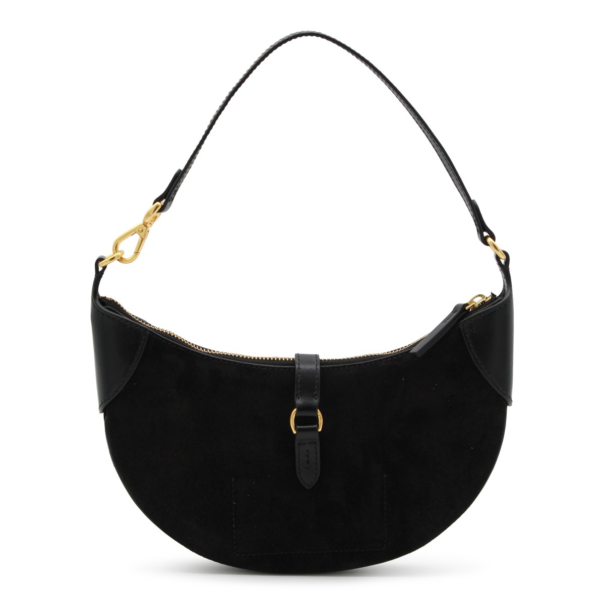 BLACK LEATHER SHOULDER BAG