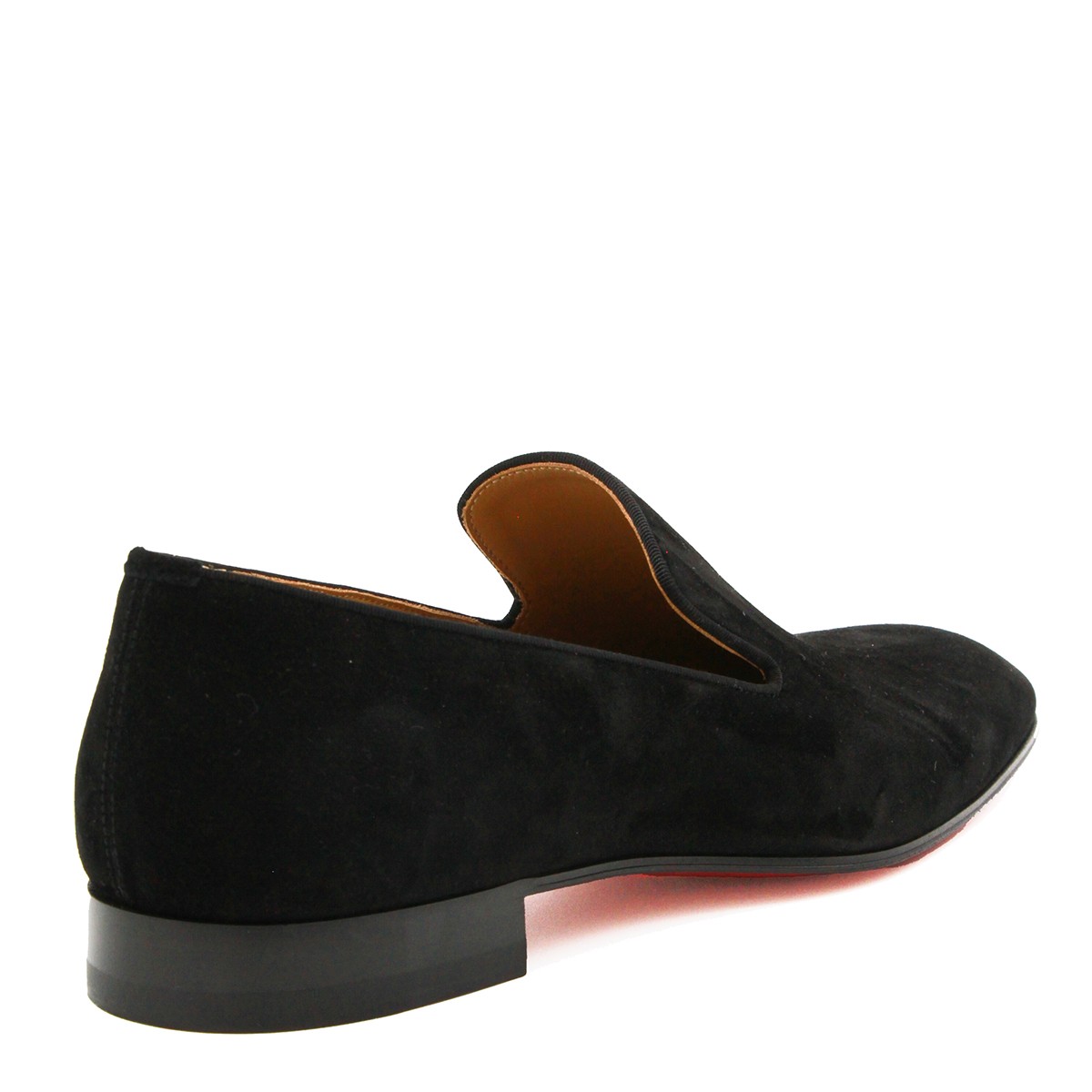 BLACK LEATHER DANDELION LOAFERS