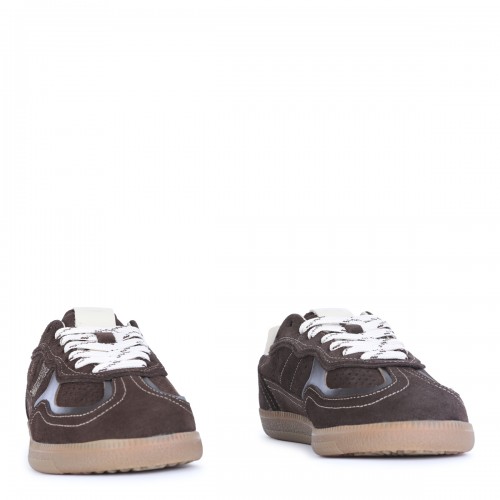 BROWN LEATHER SNEAKERS