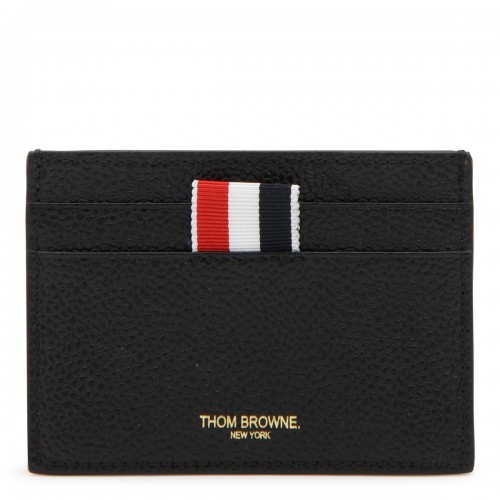 BLACK LEATHER CARD HOLDER