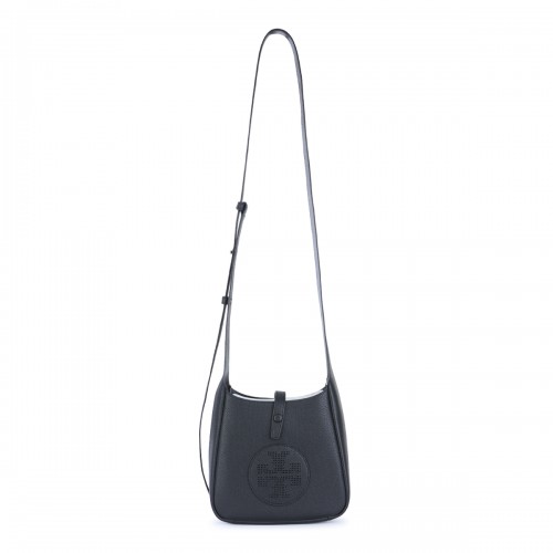 BLACK LEATHER MILLER SWING SHOULDER BAG
