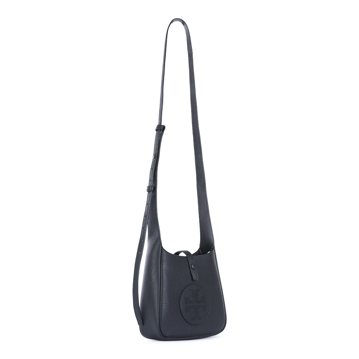 BLACK LEATHER MILLER SWING SHOULDER BAG