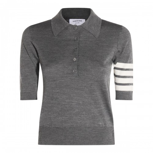 GREY WOOL KNITWEAR