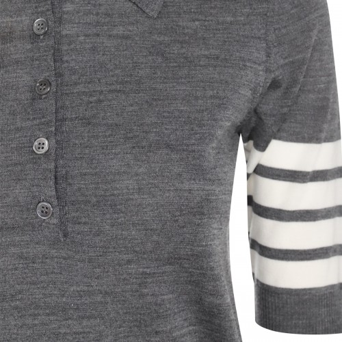 GREY WOOL KNITWEAR