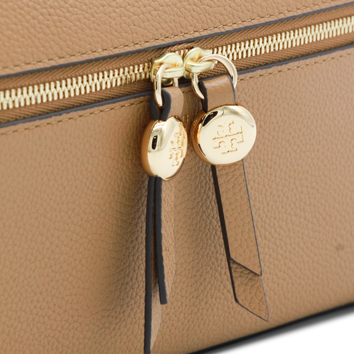 BROWN LEATHER ROMY SLIM TOP HANDLE BAG