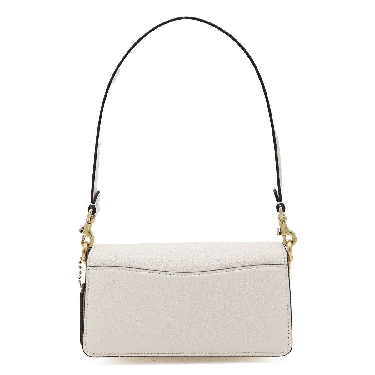 WHITE POLISHED PEBBLE LEATHER TABBY...