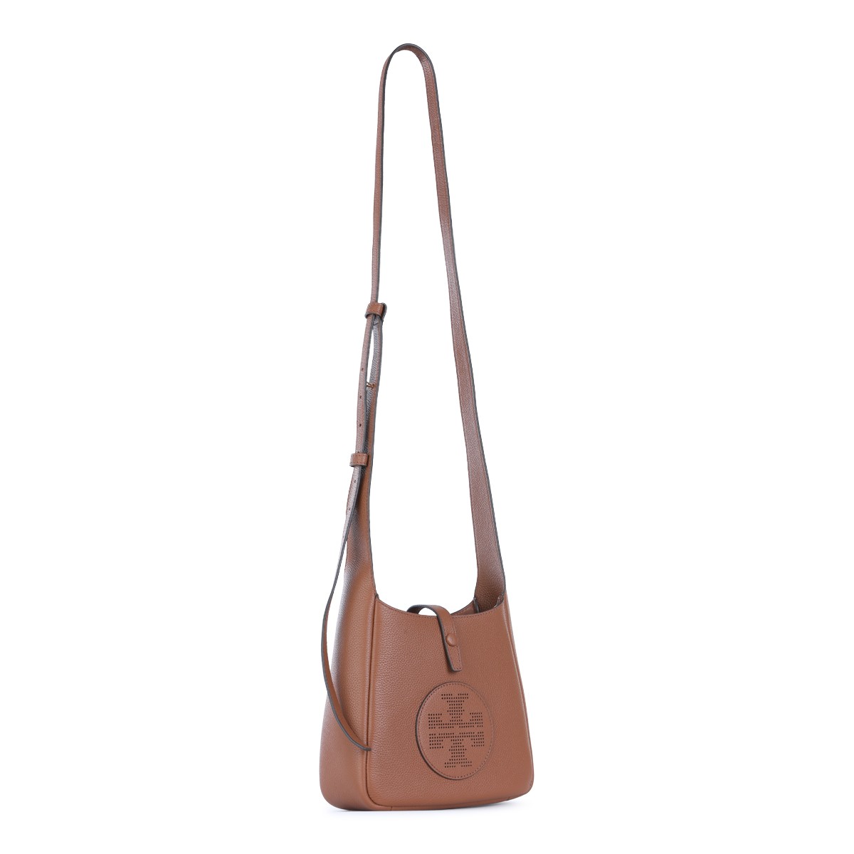 BROWN LEATHER MILLER SWING SHOULDER BAG