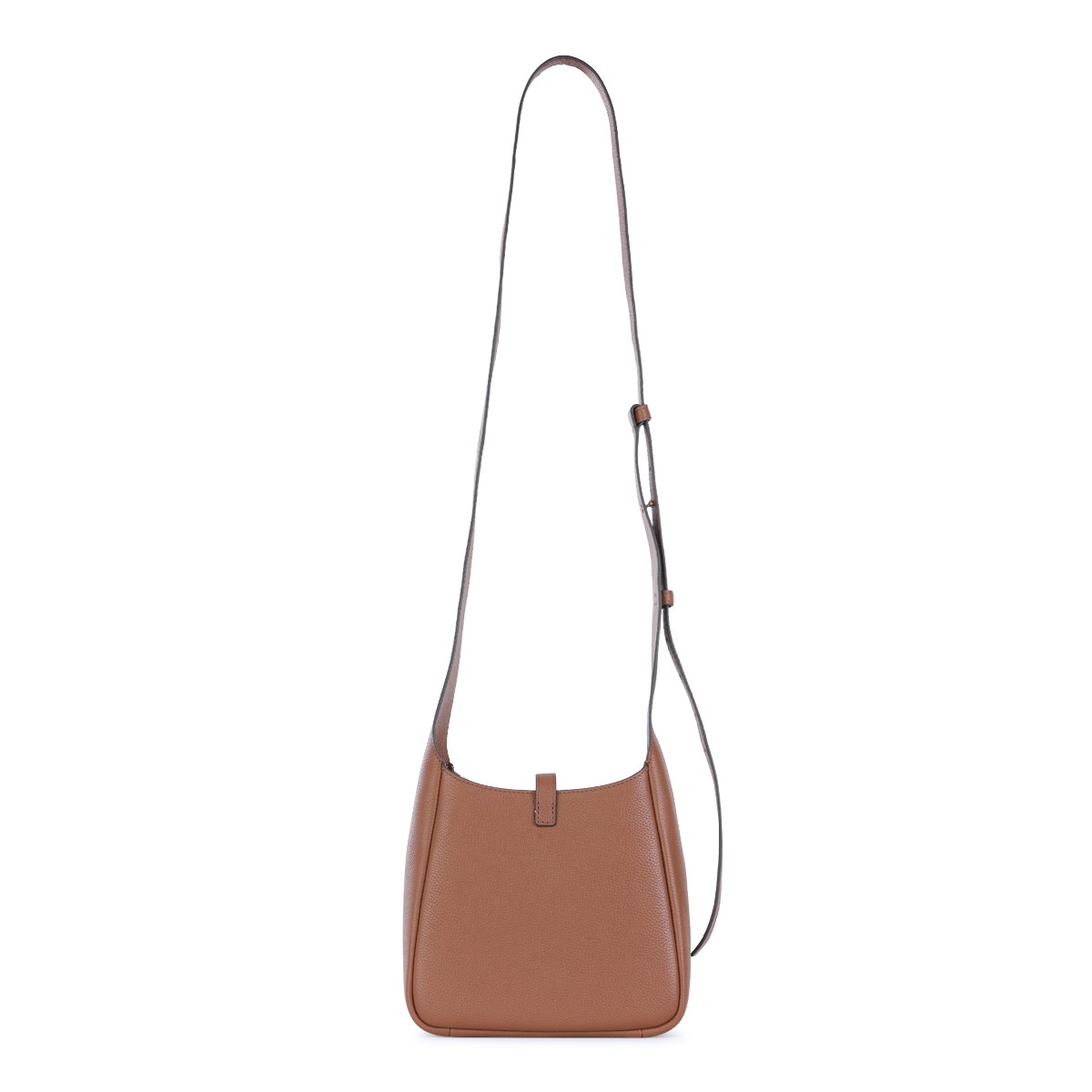 BROWN LEATHER MILLER SWING SHOULDER BAG