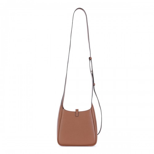 BROWN LEATHER MILLER SWING SHOULDER BAG