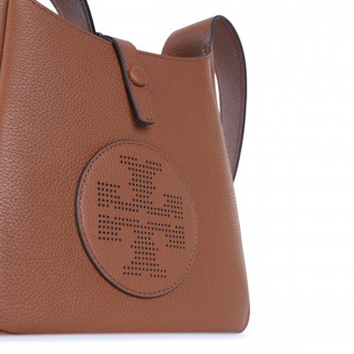 BROWN LEATHER MILLER SWING SHOULDER BAG
