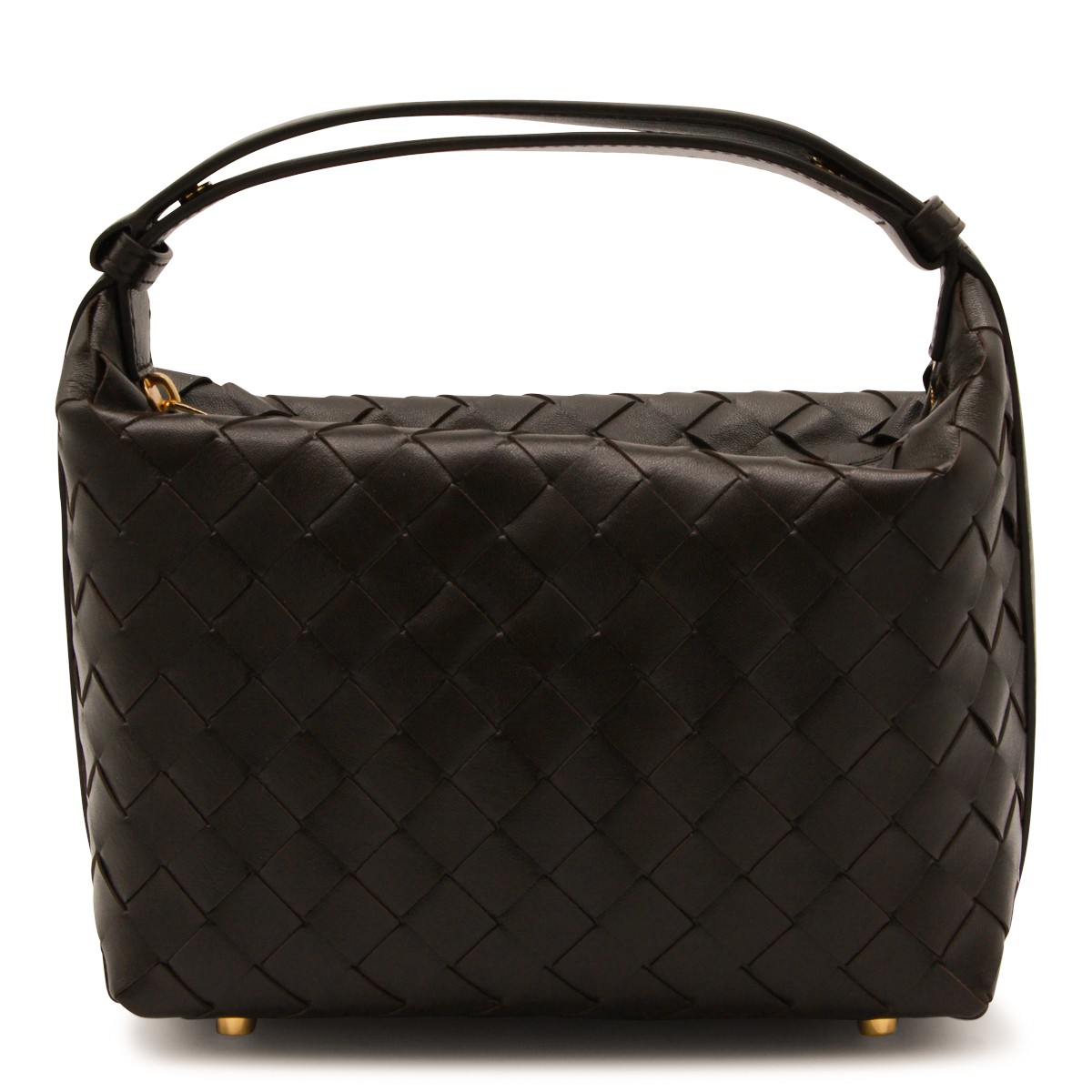 DARK BROWN LEATHER WALLACE TOP HANDLE...