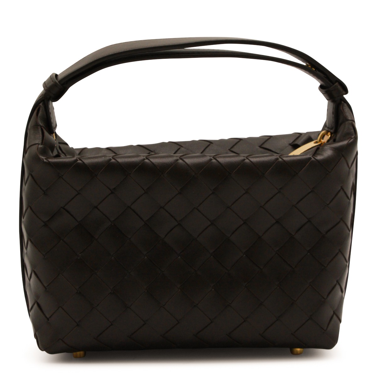 DARK BROWN LEATHER WALLACE TOP HANDLE...