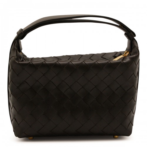 DARK BROWN LEATHER WALLACE TOP HANDLE BAG