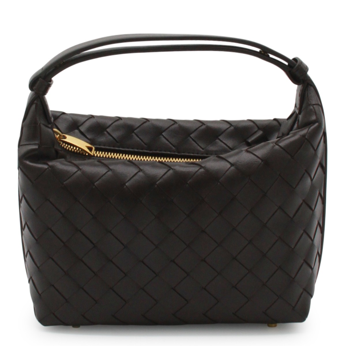 DARK BROWN LEATHER WALLACE TOP HANDLE...