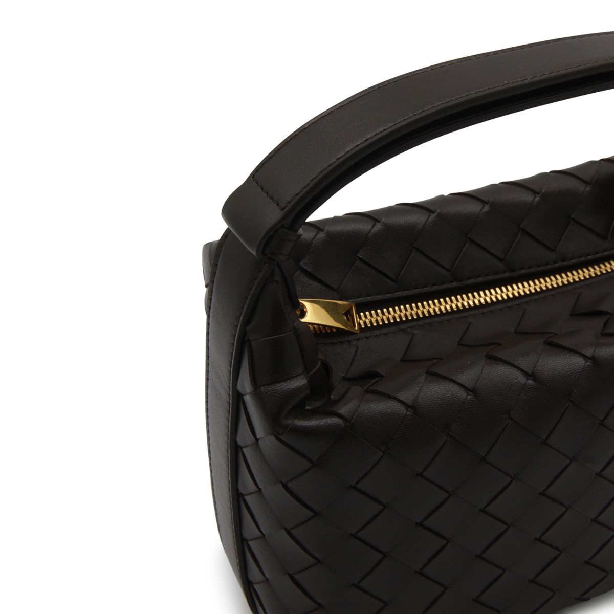 DARK BROWN LEATHER WALLACE TOP HANDLE...