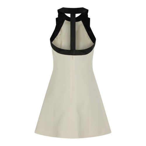 WHITE AND BLACK WOOL DRESS 2