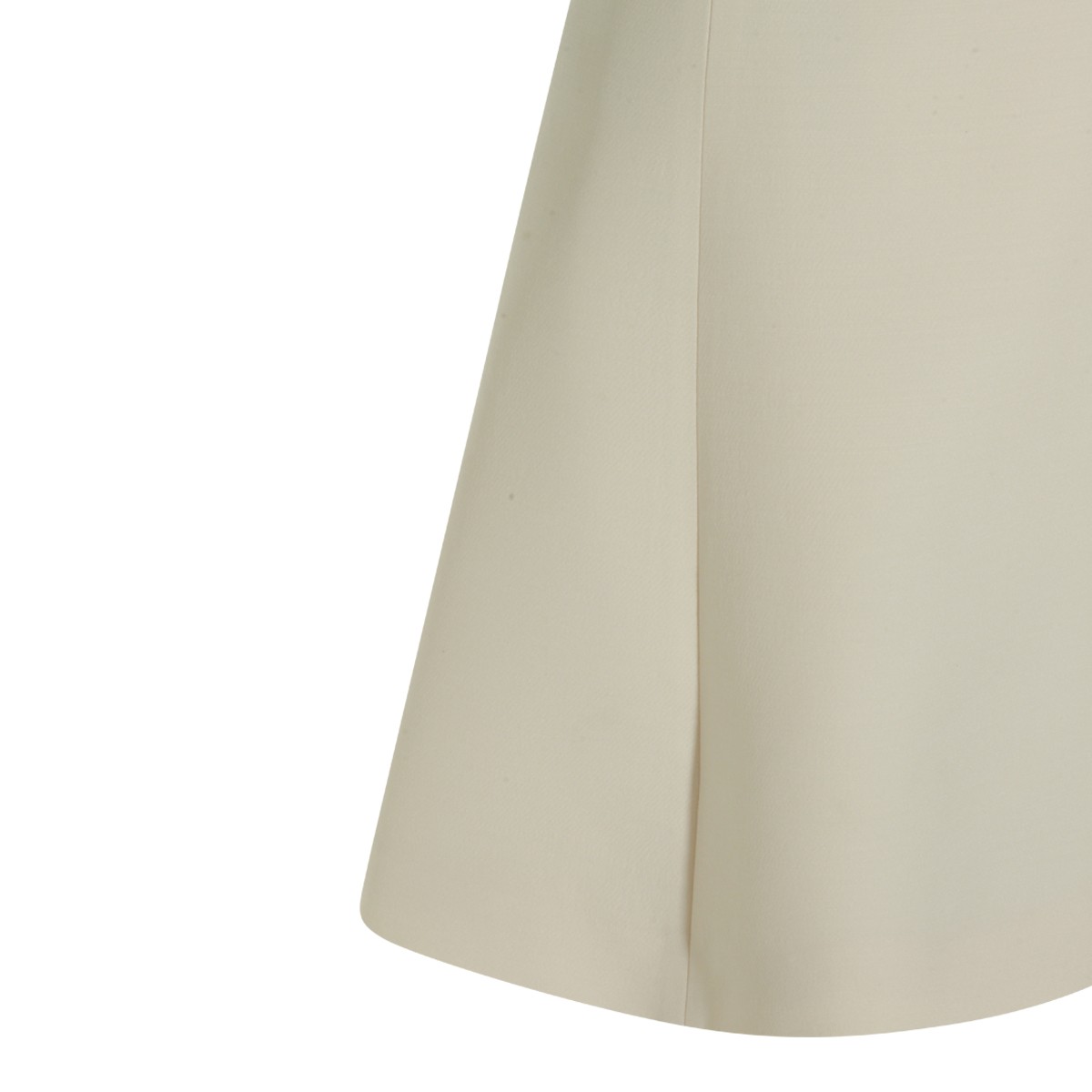 WHITE AND BLACK WOOL DRESS