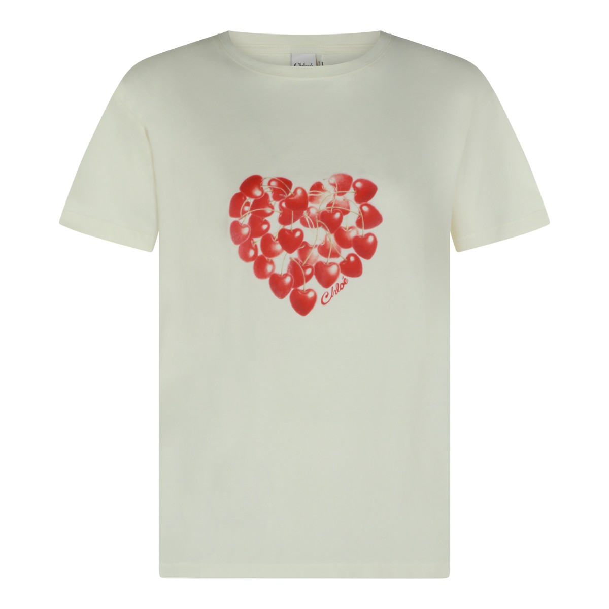 WHITE COTTON T-SHIRT