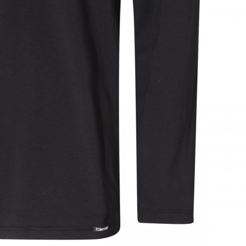 BLACK COTTON T-SHIRT